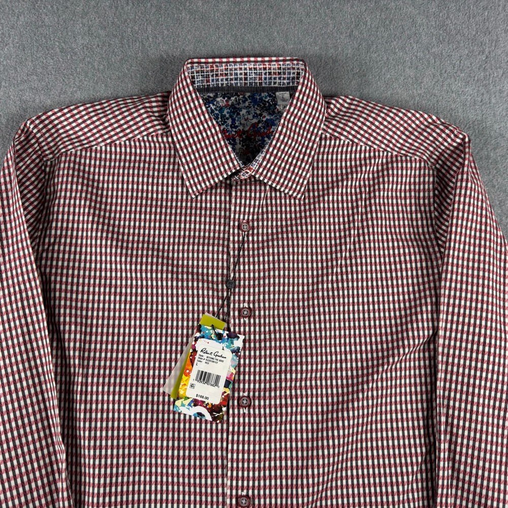 Robert Graham The Grid $188 Large NEW Classic Fit Long Sleeve